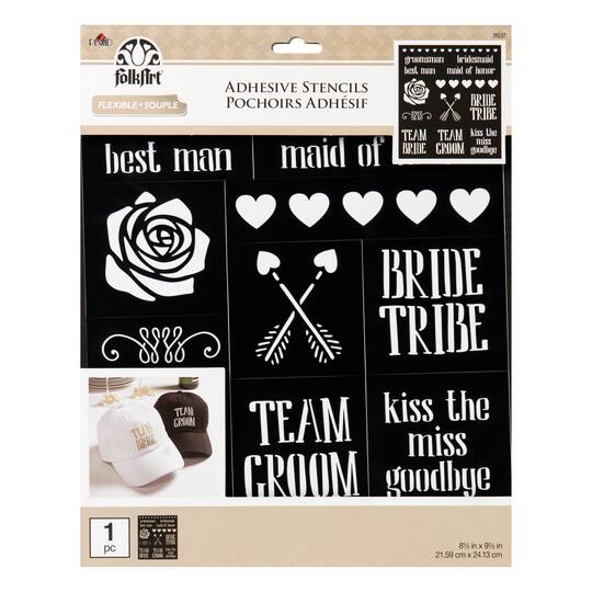 Find The Folkart Bride Tribe Laser Cut Adhesive Stencil At Michaels